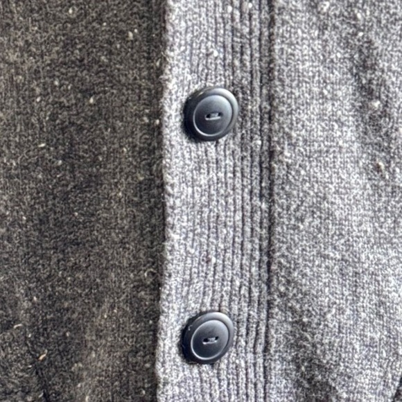 Vintage Alan Flusser Shawl Collar Cardigan Sweater Speckled Knit Cozy Layering - Picture 5 of 7